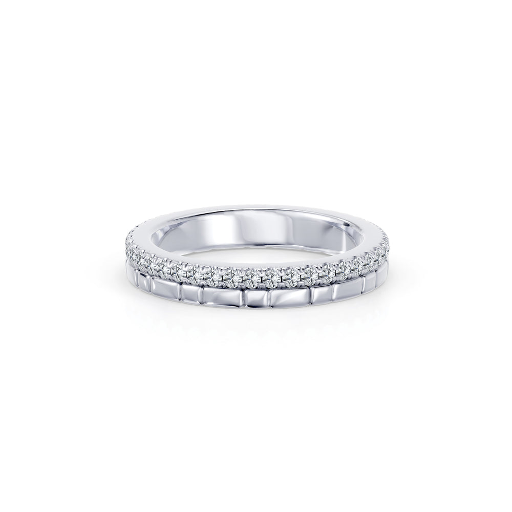 Soho 3MM Dual Band - One Row Pavé image 2