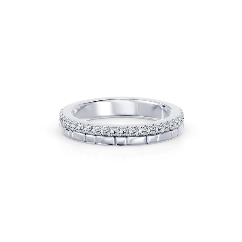 Soho 3MM Dual Band - One Row Pavé image 2