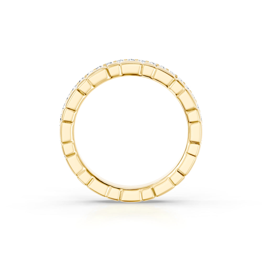 Soho 3MM Dual Band - One Row Pavé image 7