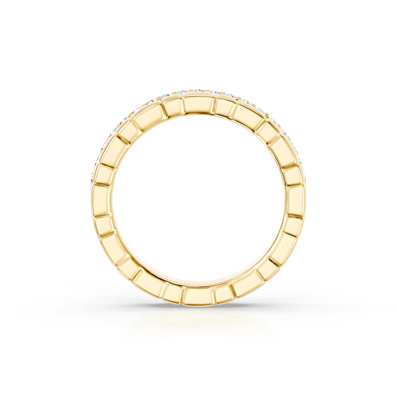 Soho 3MM Dual Band - One Row Pavé image 7
