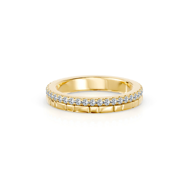 Soho 3MM Dual Band - One Row Pavé image 6