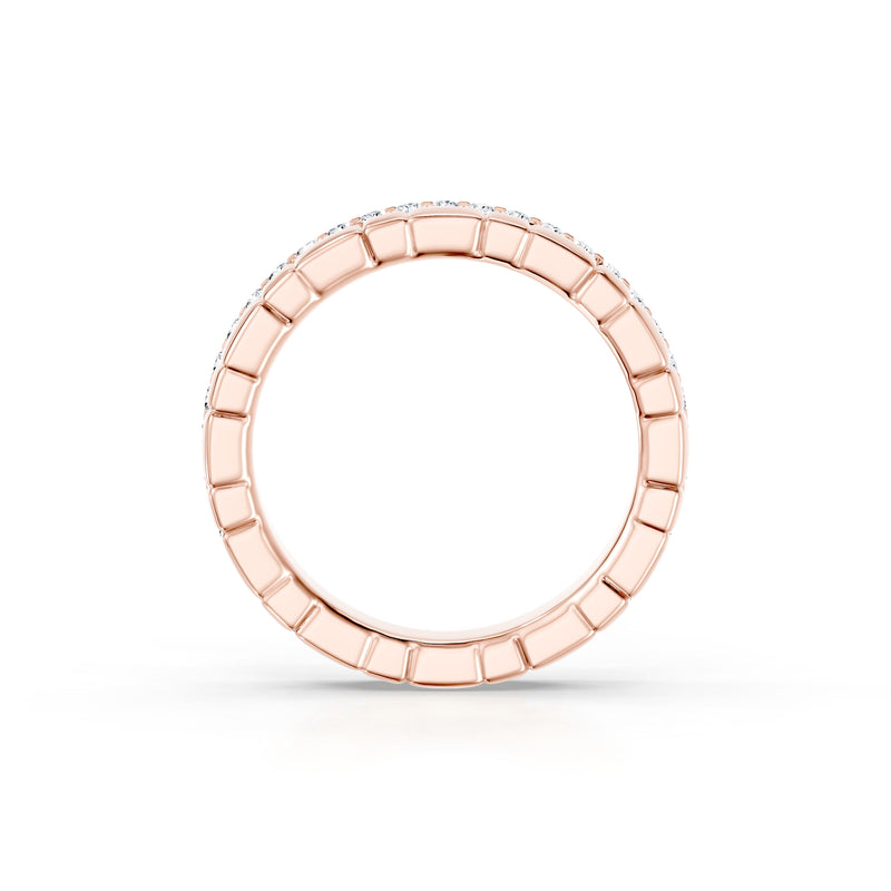 Soho 3MM Dual Band - One Row Pavé image 11