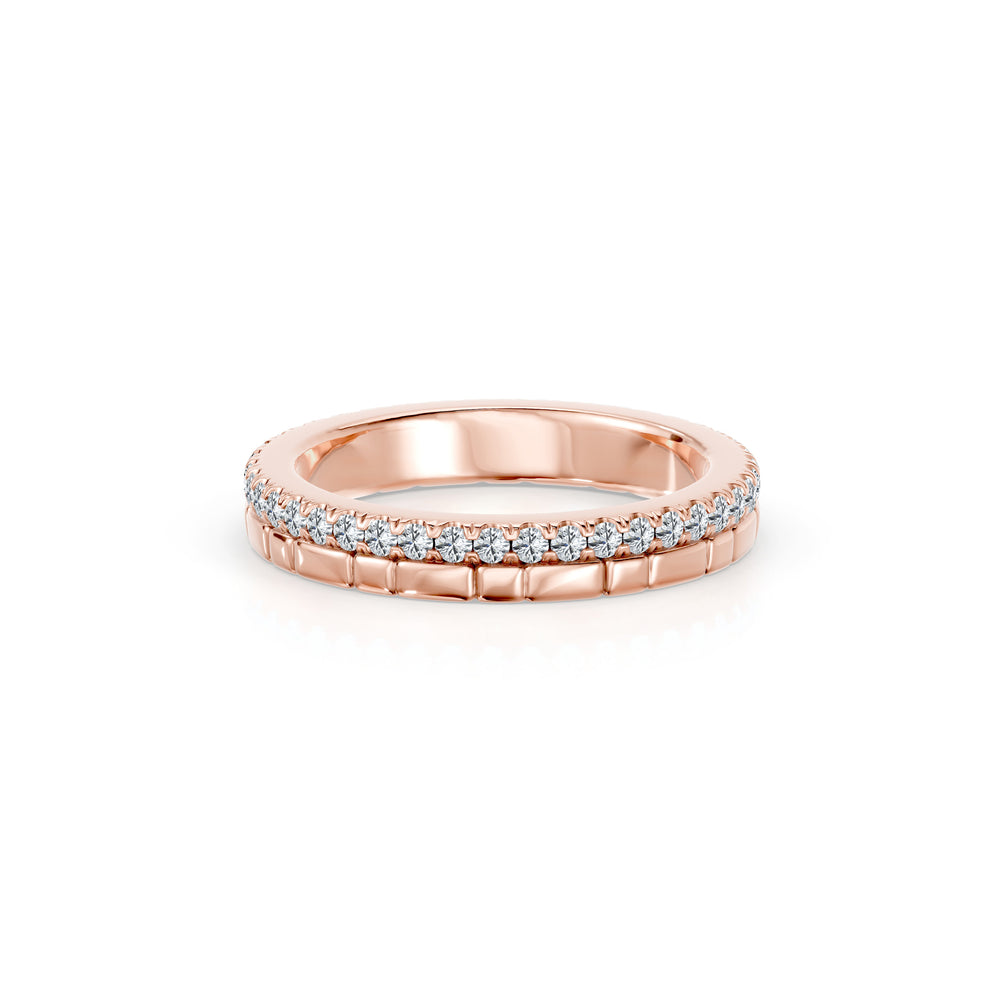 Soho 3MM Dual Band - One Row Pavé image 9