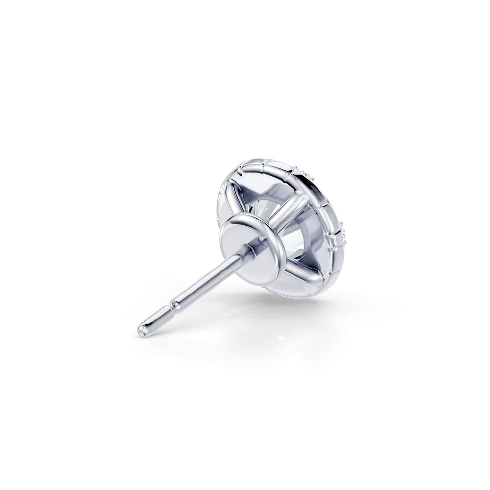 Soho Bezel Lab Diamond Round Brilliant Studded Studs image 24