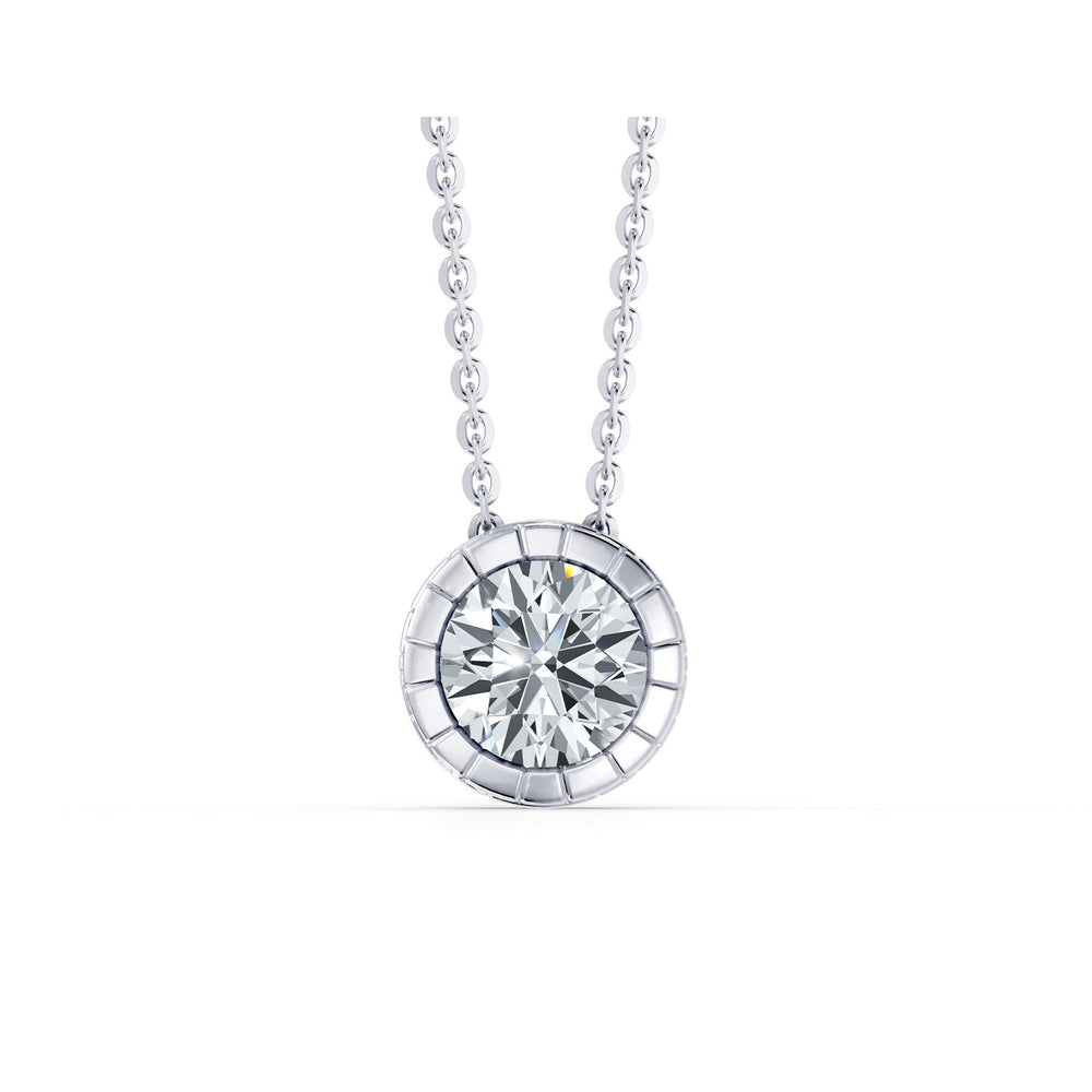 Soho Bezel Essential Lab Diamond Round Brilliant Necklace image 29