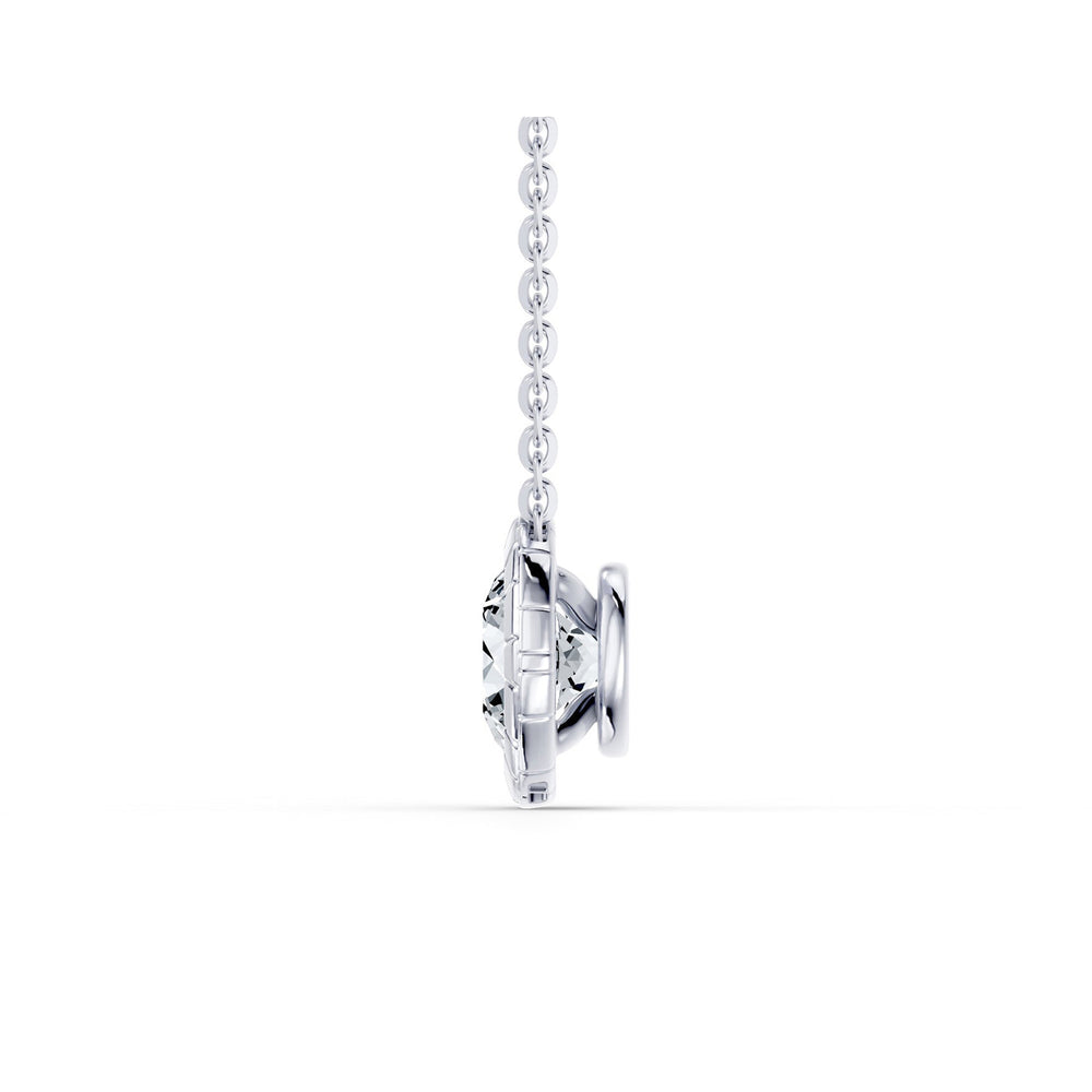 Soho Bezel Essential Lab Diamond Round Brilliant Necklace image 31