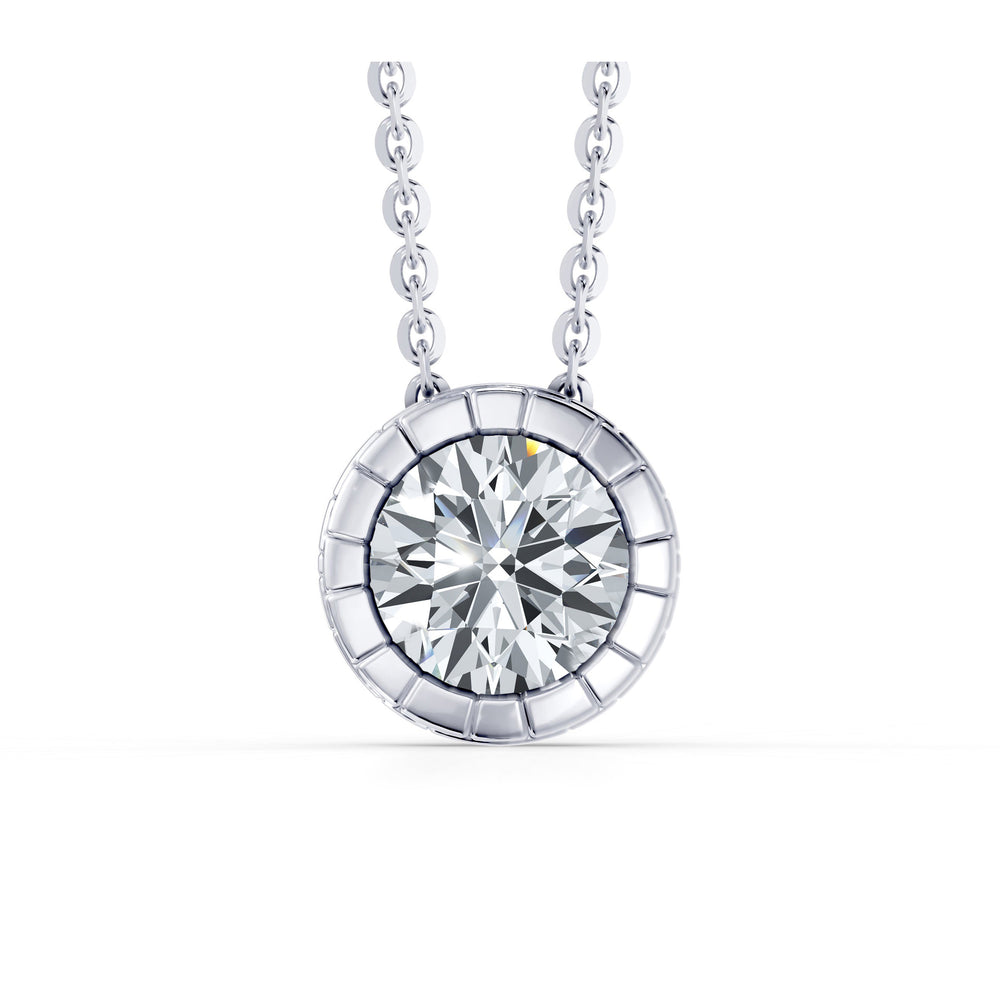 Soho Bezel Essential Lab Diamond Round Brilliant Necklace image 18