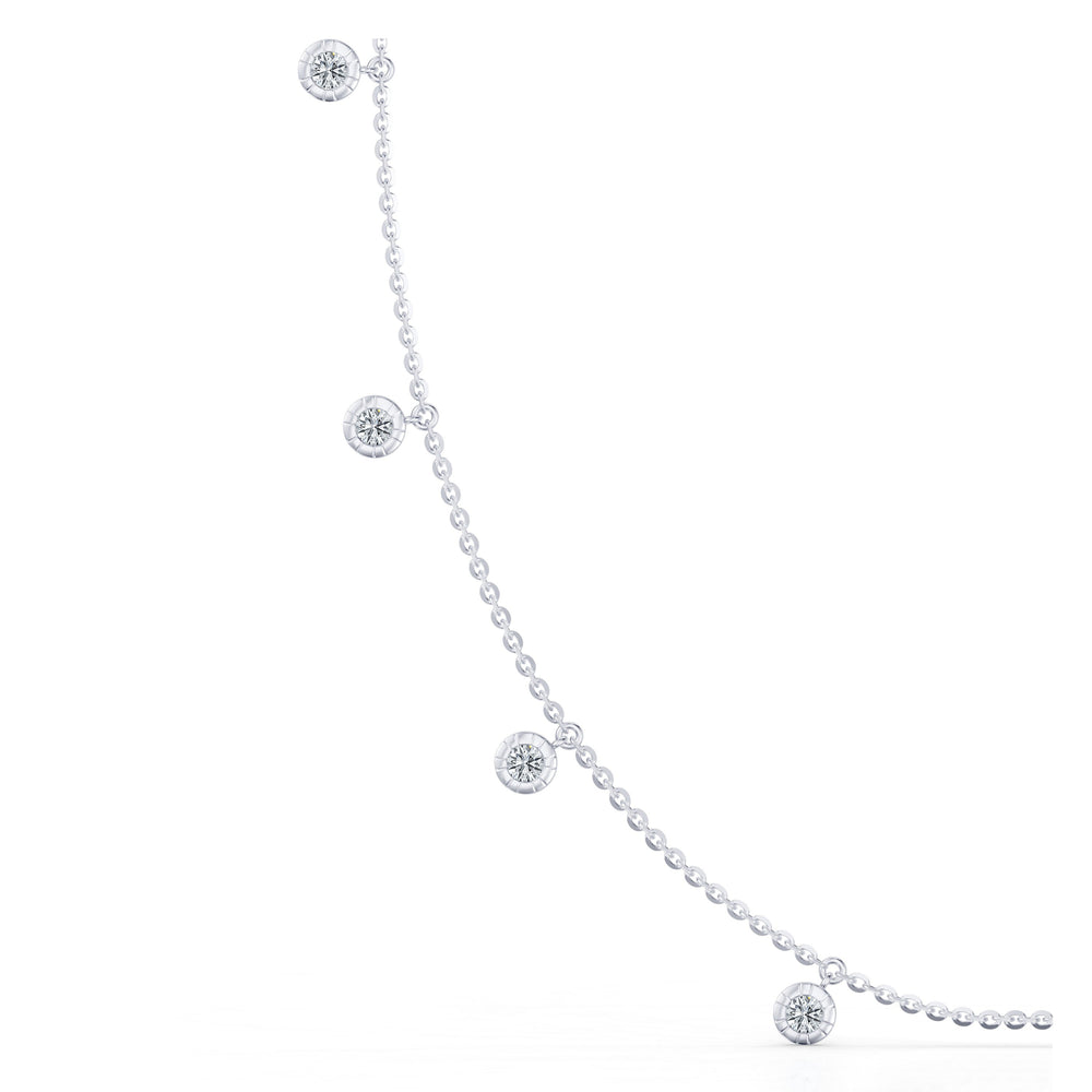 Soho Bezel Set Lab Diamond Charm Necklace image 3