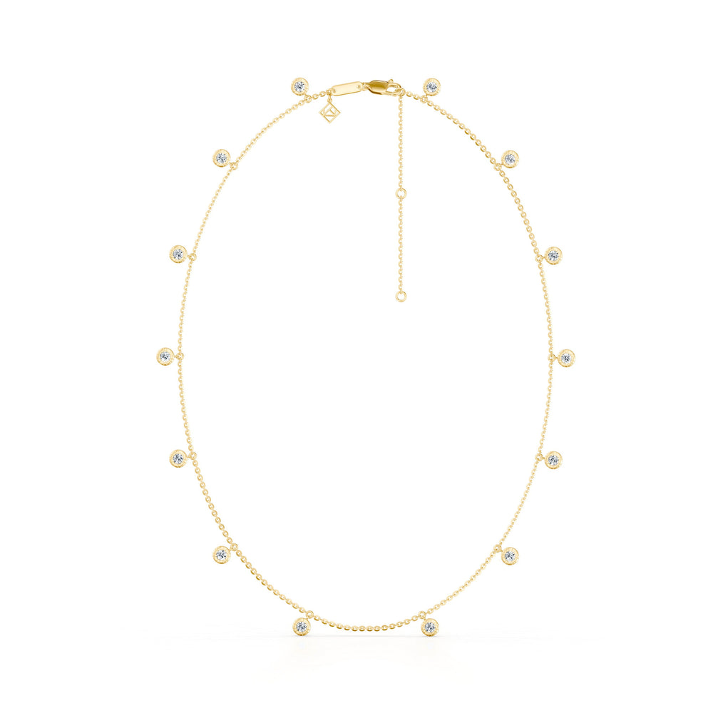 Soho Bezel Set Lab Diamond Charm Necklace image 10