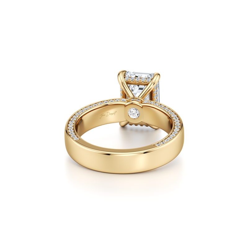 Hayden Emerald Cut Solitaire Lab Diamond Engagement Ring image 3