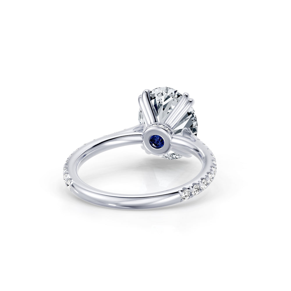 Chelsea Oval Brilliant Cut Lab Diamond Solitaire Engagement Ring image 3