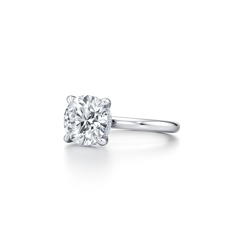 Audrey Round Brilliant Cut Lab Diamond Solitaire Engagement Ring image 2