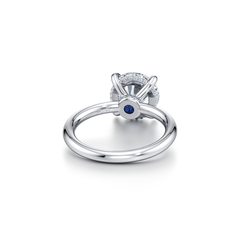 Audrey Round Brilliant Cut Lab Diamond Solitaire Engagement Ring image 3