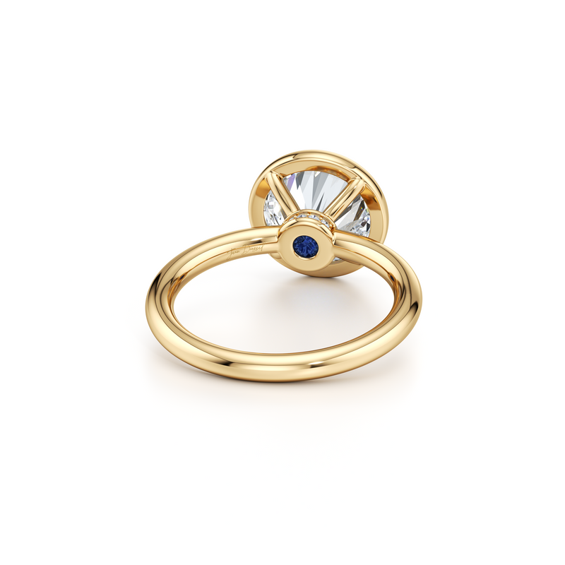 Audrey Bezel Solitaire Lab Diamond Engagement Ring image 8