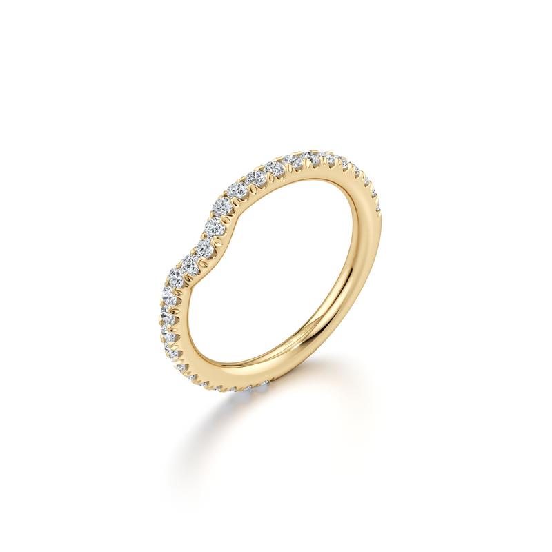 Contour Band - One Row Pavé image 3