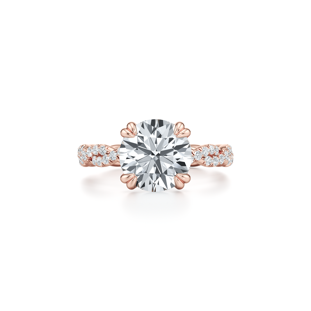 Ivy Round Brilliant Solitaire Lab Diamond Engagement Ring image 1