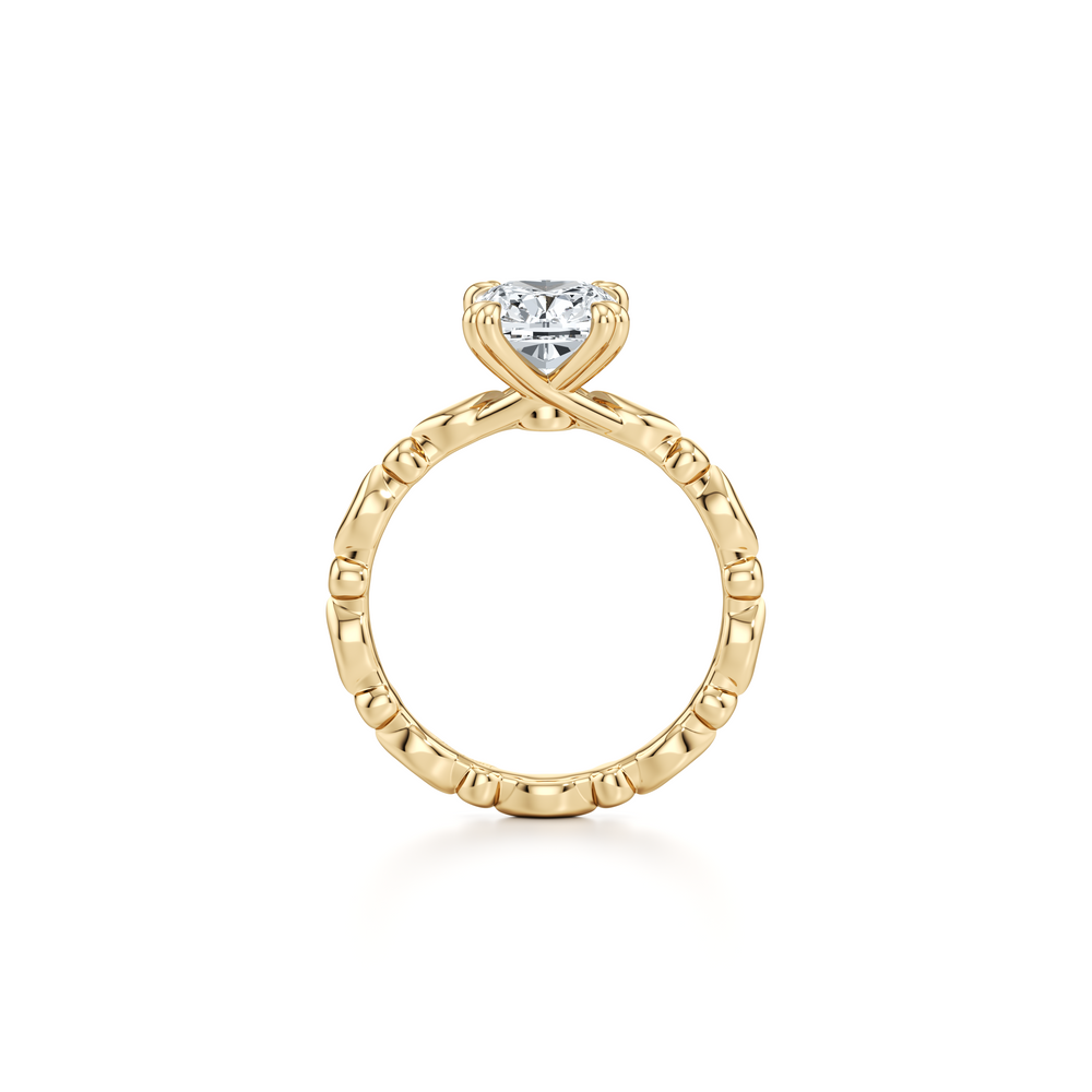 Vivienne Cushion Solitaire Lab Diamond Engagement Ring image 3