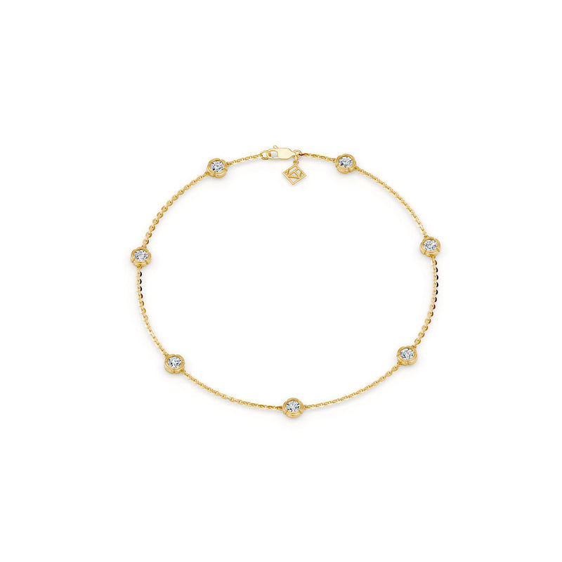 Dorée By The Yard  Round Brilliant Lab Diamond Bracelet image 5