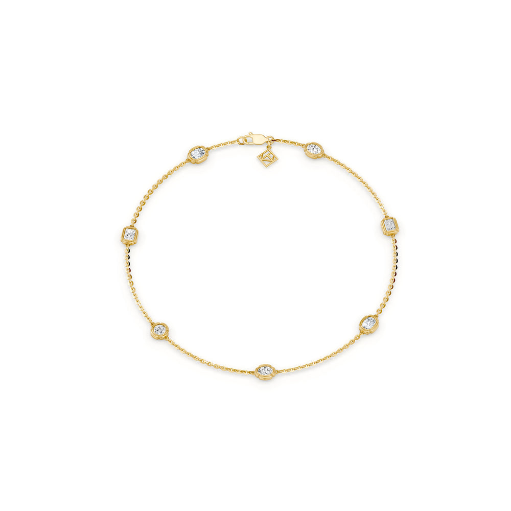 Dorée By The Yard Mixed Shape Lab Diamond Bracelet image 5