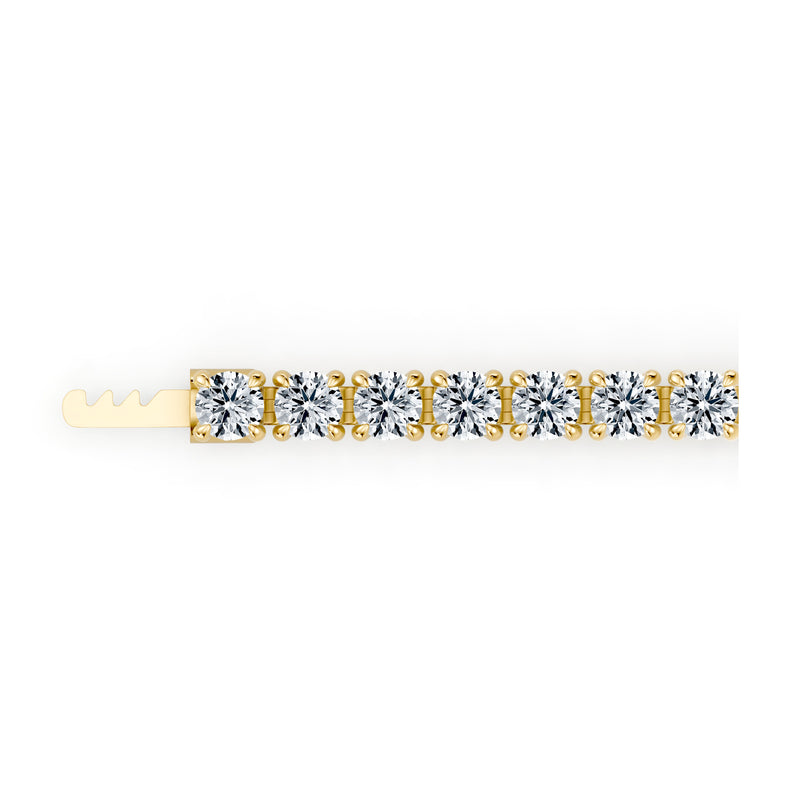 Olivia Round Brilliant Lab Diamond Tennis Bracelet image 9