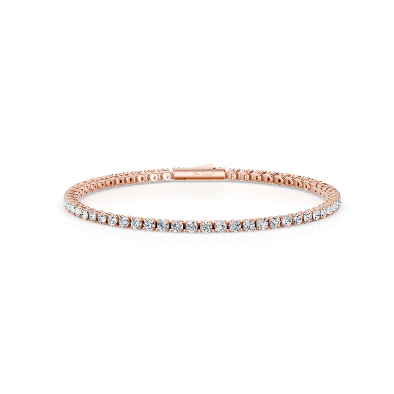 Olivia Round Brilliant Lab Diamond Tennis Bracelet image 11