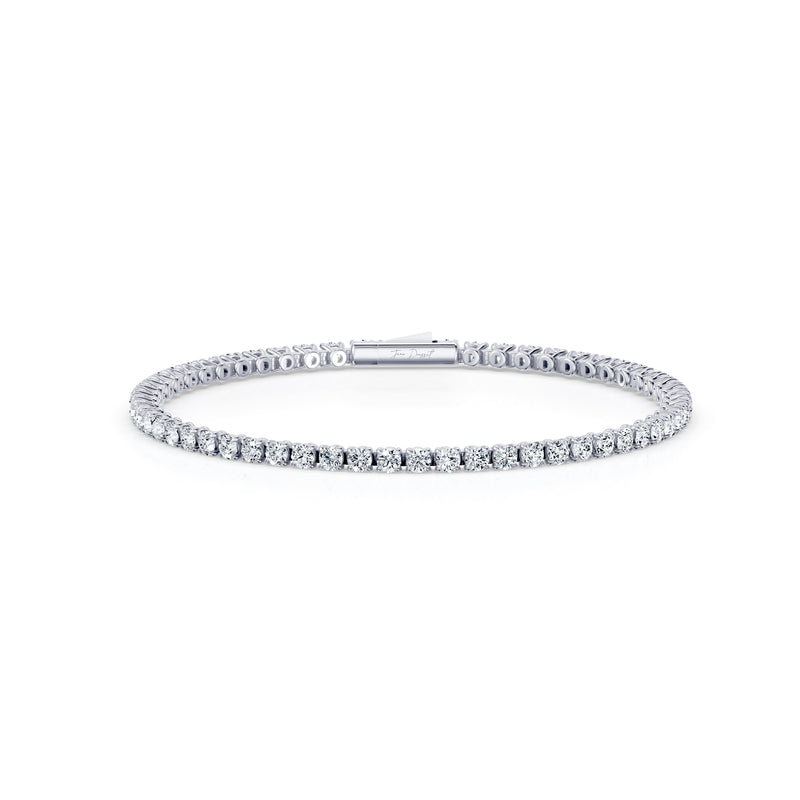 Olivia Round Brilliant Lab Diamond Tennis Bracelet image 1