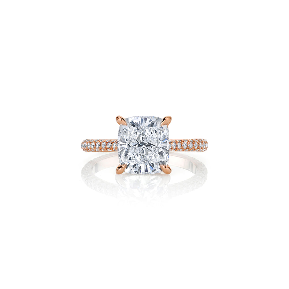 Chelsea Cushion Solitaire Lab Diamond Engagement Ring image 1