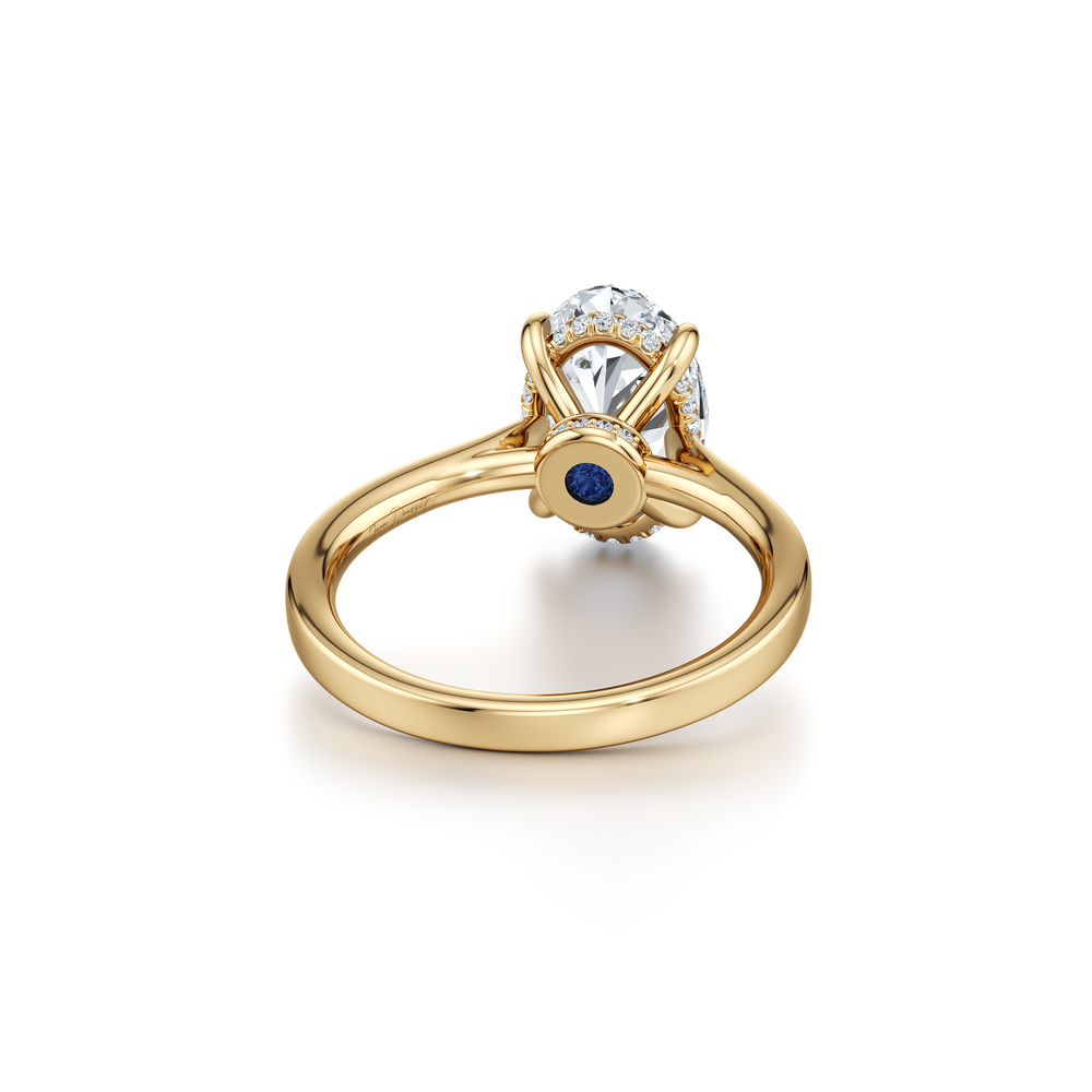 Chelsea Oval Cut Solitaire Lab Diamond Engagement Ring image 3