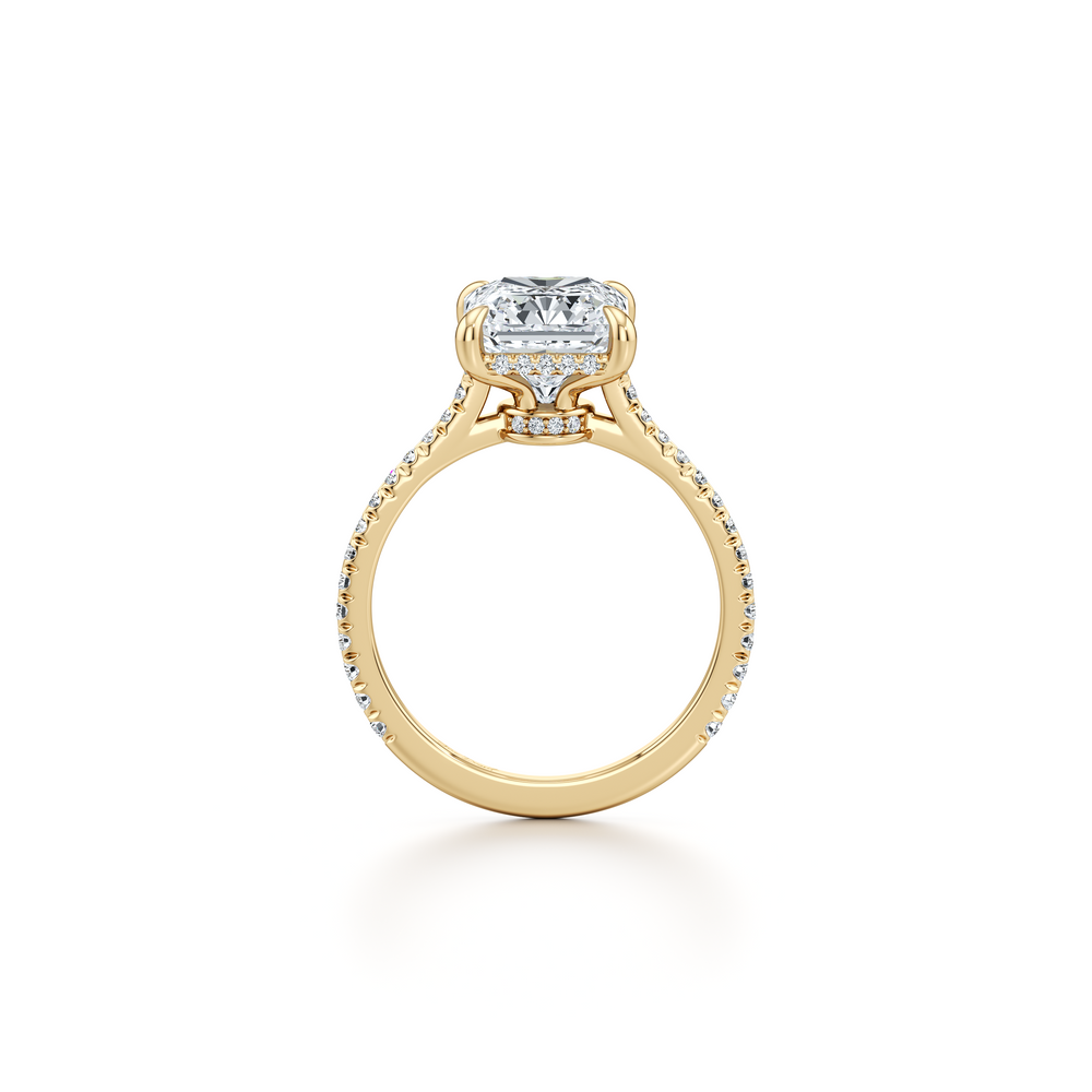 Chelsea Radiant Cut Solitaire Lab Diamond Engagement Ring image 4