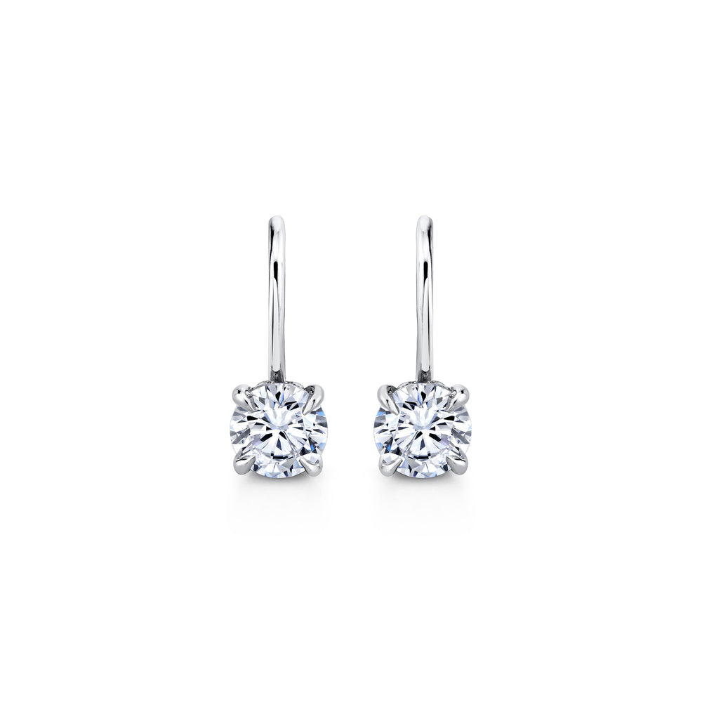 Chelsea Round Brilliant Leverback Earrings image 25