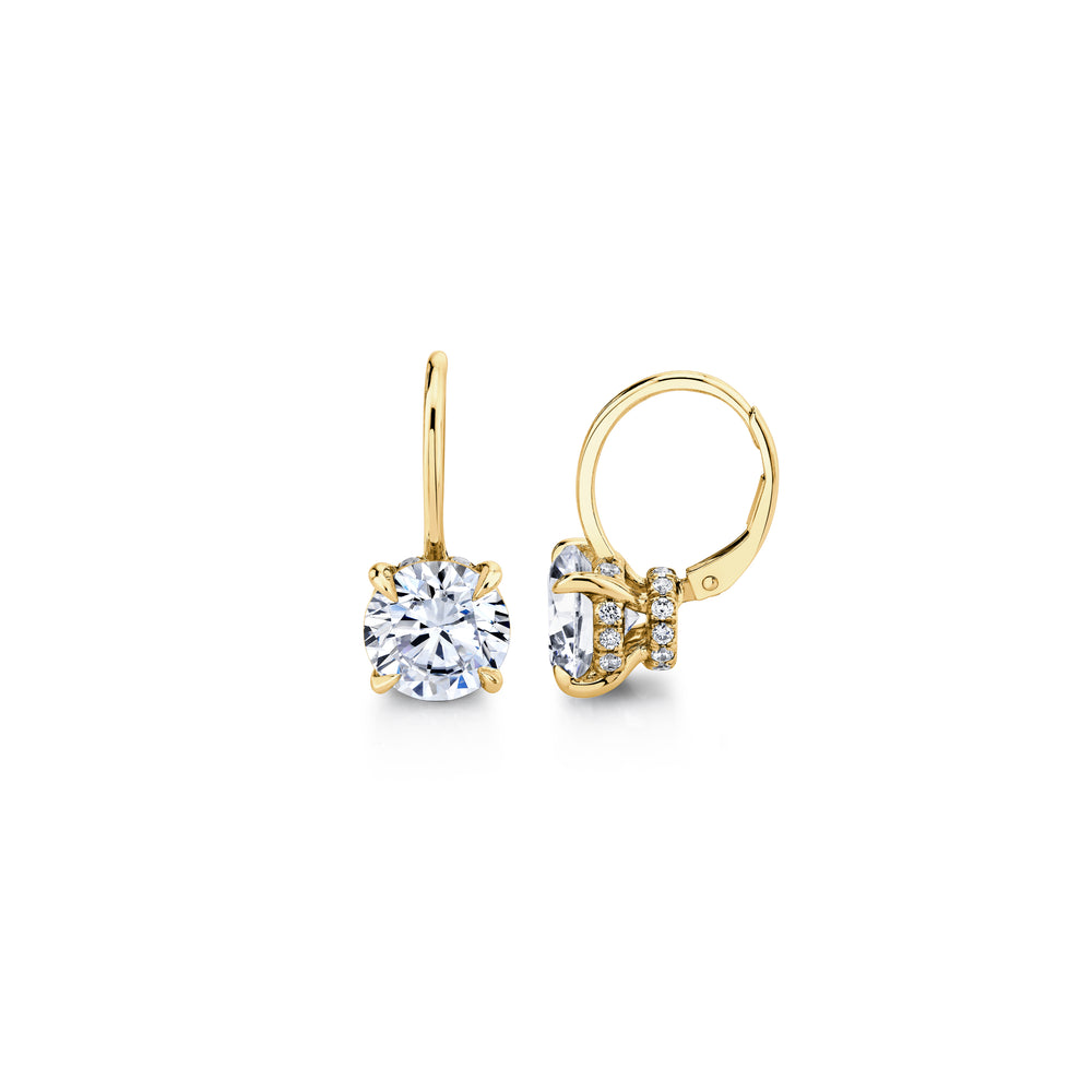 Chelsea Round Brilliant Leverback Earrings image 41