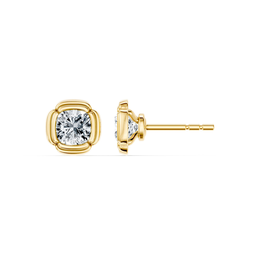 Dorée Lab Diamond Cushion Studs image 5