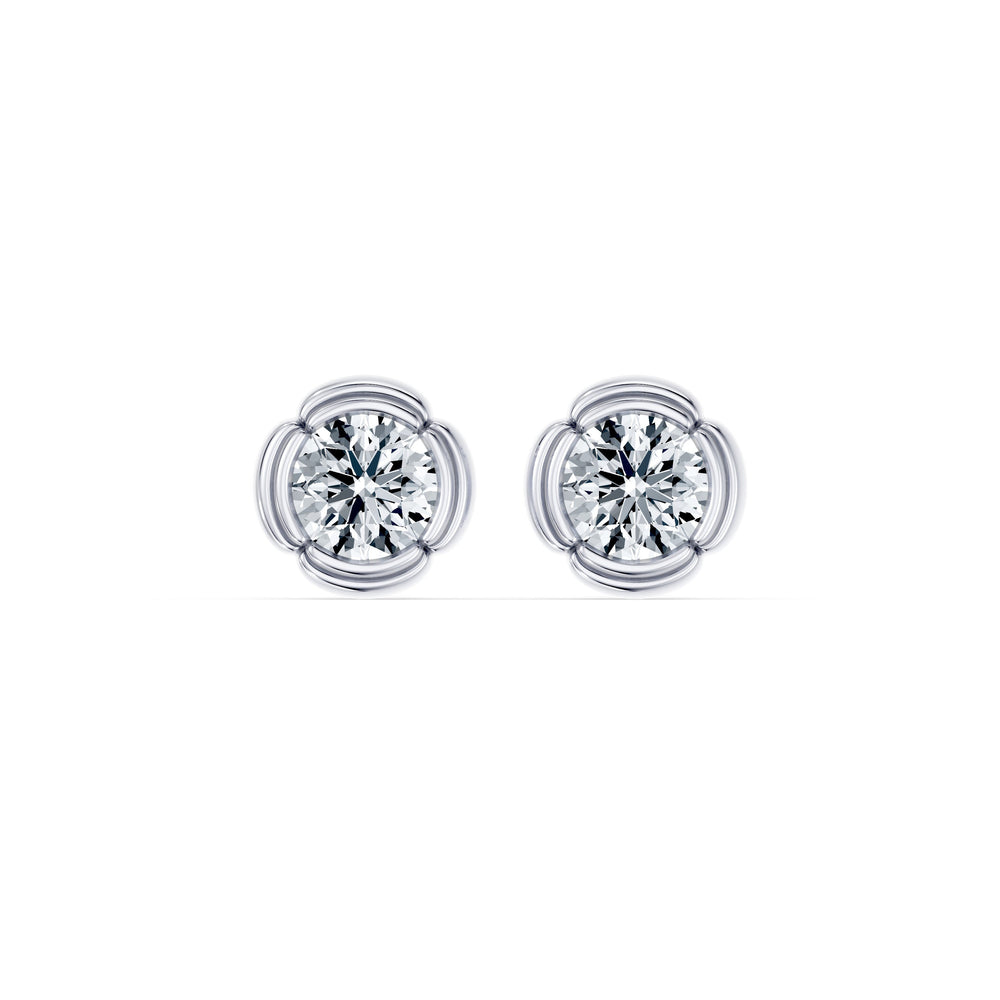 Dorée Lab Diamond Round Brilliant Studs image 1