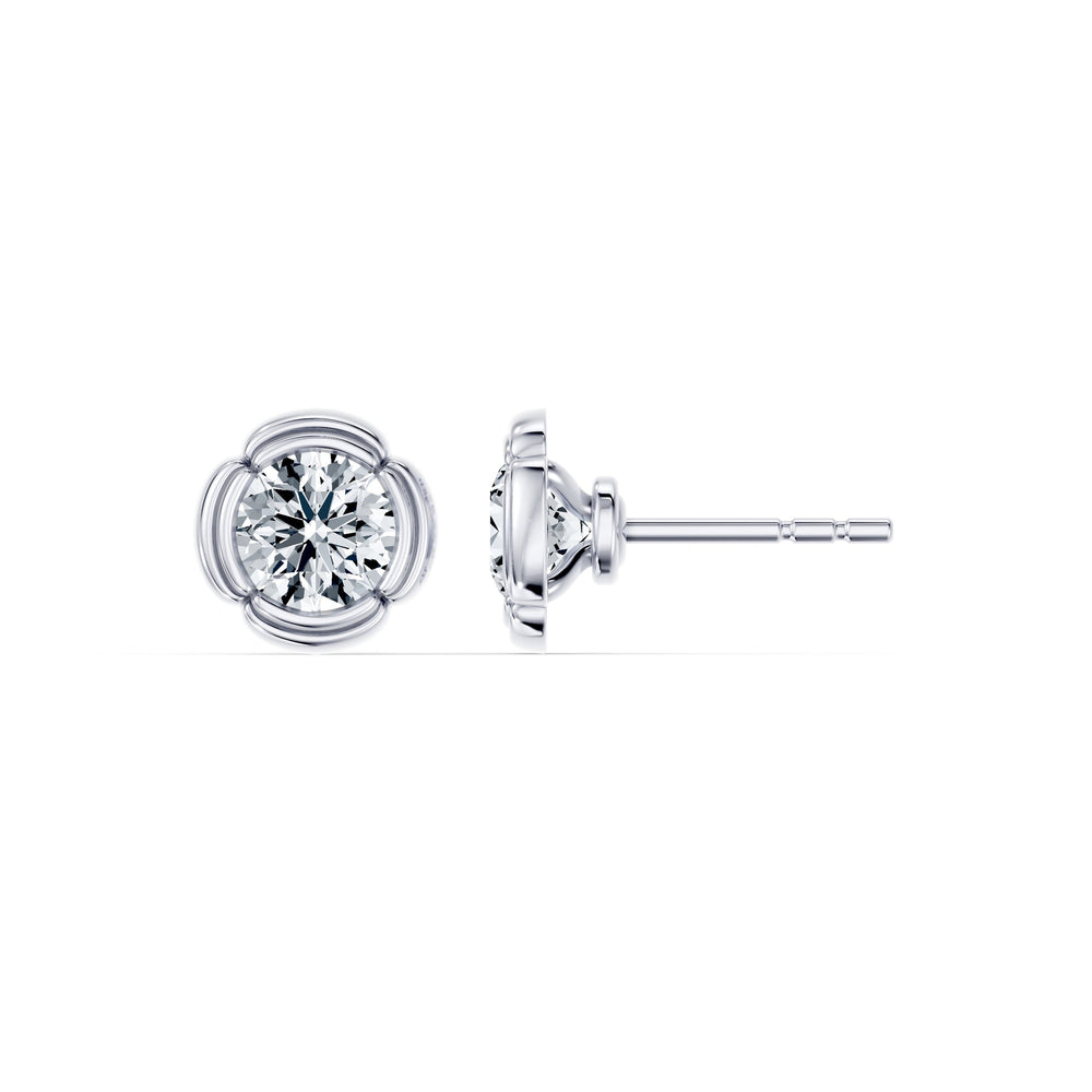 Dorée Lab Diamond Round Brilliant Studs image 2
