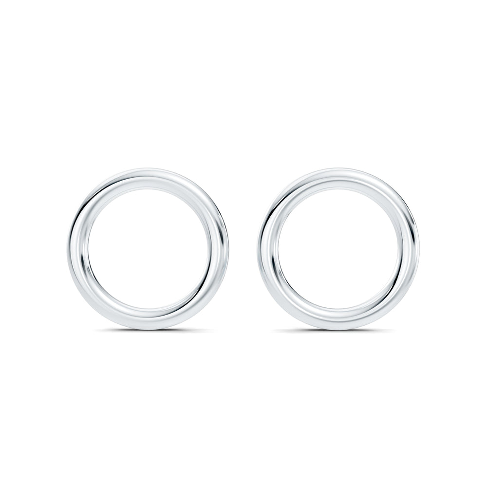 Audrey Front Hoop High Polish Earrings image 1