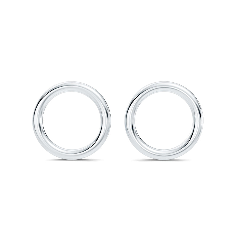 Audrey Front Hoop High Polish Earrings image 1