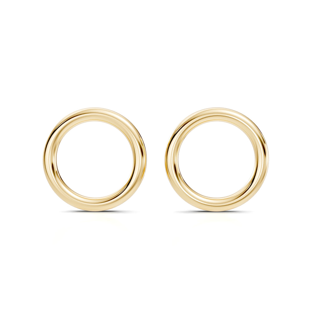 Audrey Front Hoop High Polish Earrings image 5