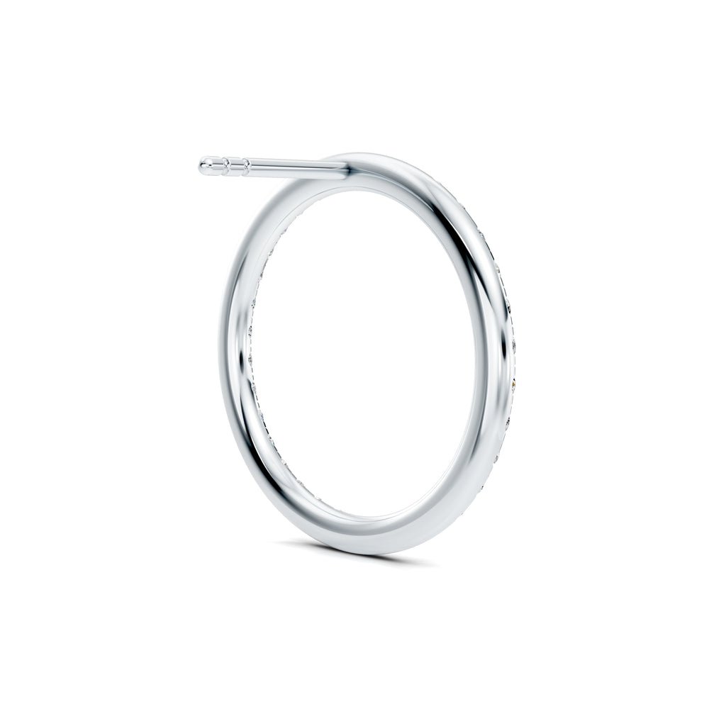 Audrey Front Hoop Lab Diamond Pavé Earrings image 35