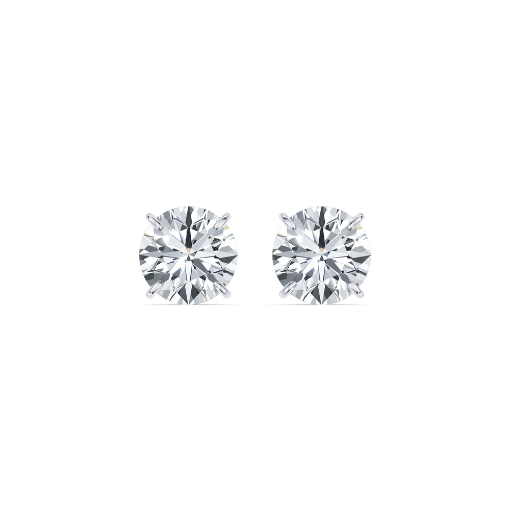 Claire Lab Diamond Round Brilliant Solitaire Studs image 34