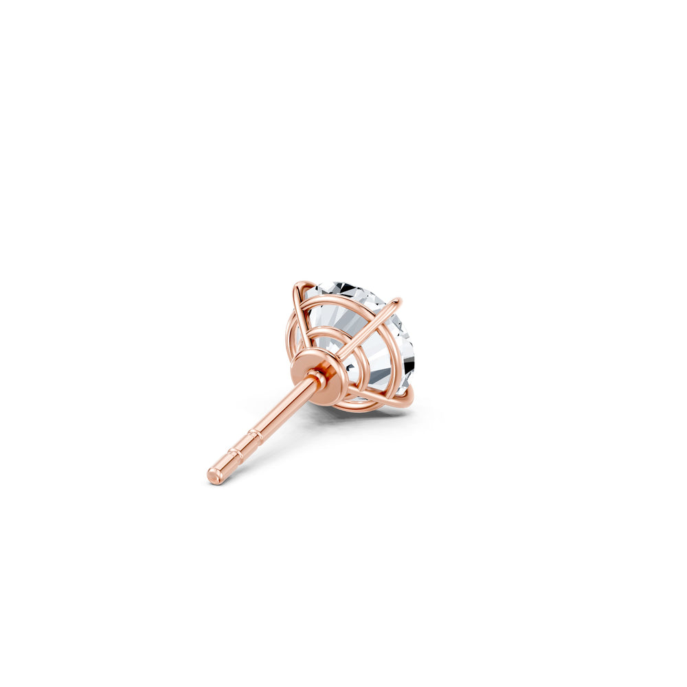 Claire Lab Diamond Round Brilliant Solitaire Studs image 33