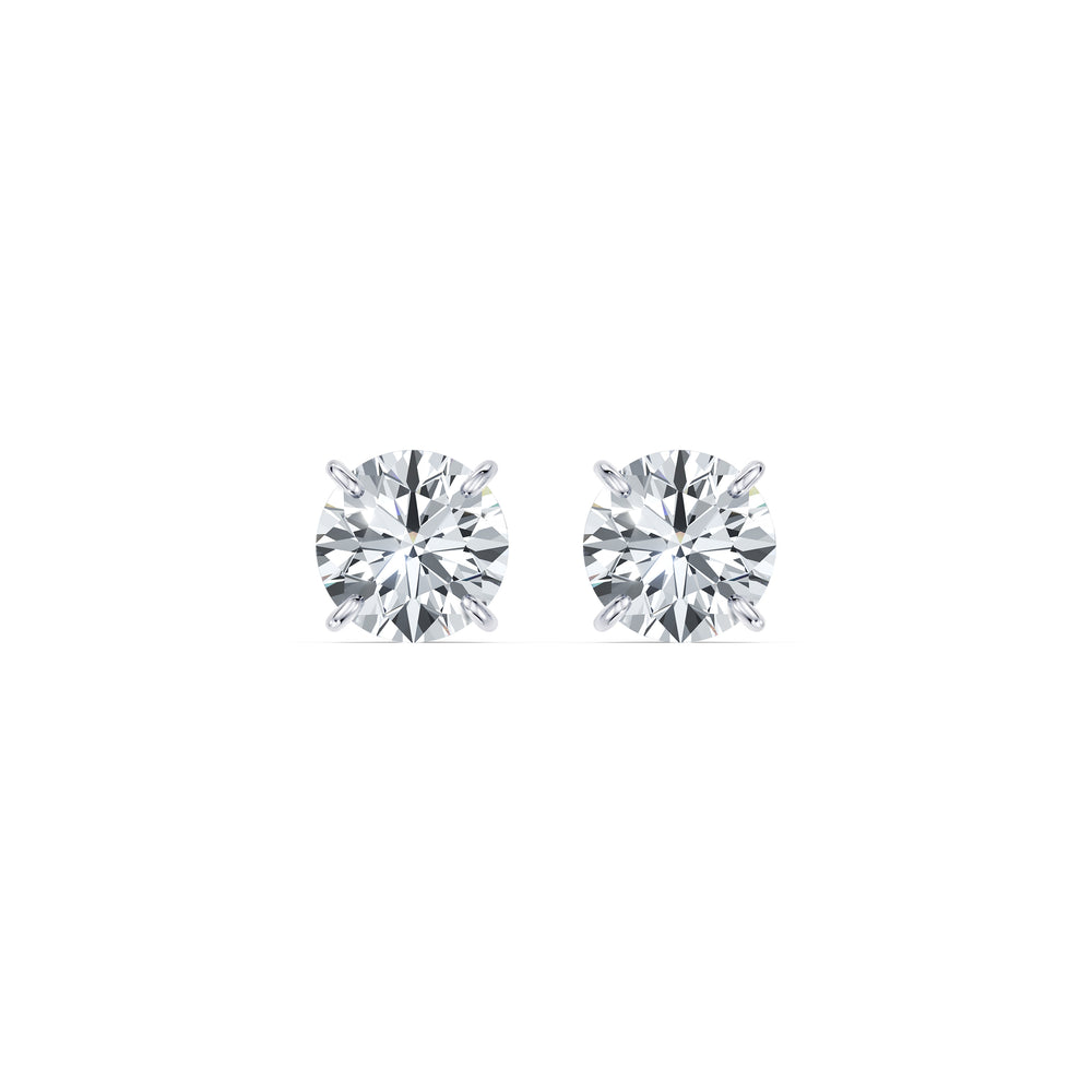 Claire Lab Diamond Round Brilliant Solitaire Studs image 22
