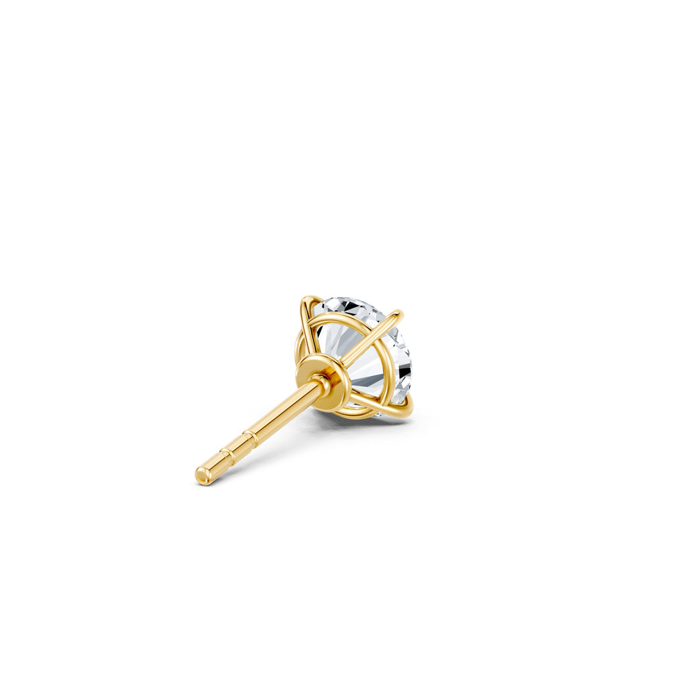 Claire Lab Diamond Round Brilliant Solitaire Studs image 18