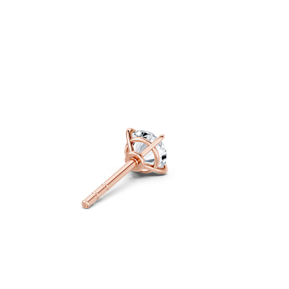 Claire Lab Diamond Round Brilliant Solitaire Studs image 9