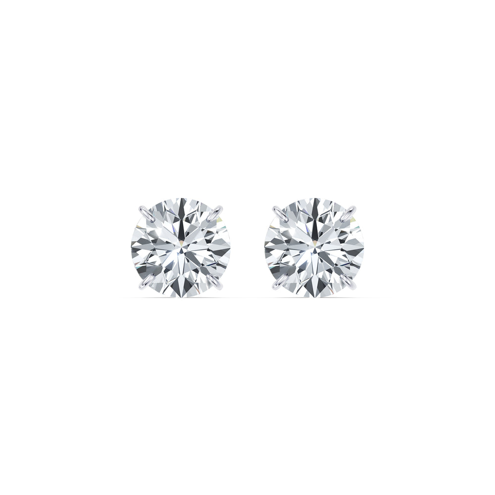 Claire Lab Diamond Round Brilliant Solitaire Studs image 37
