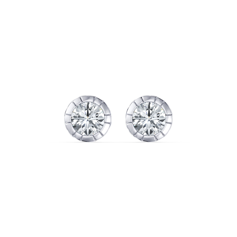 Soho Bezel Essential Lab Diamond Round Brilliant Studs image 10