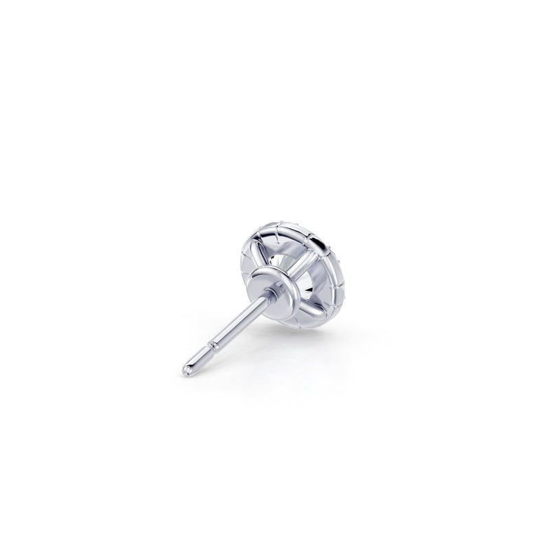 Soho Bezel Lab Diamond Round Brilliant Studded Studs image 3