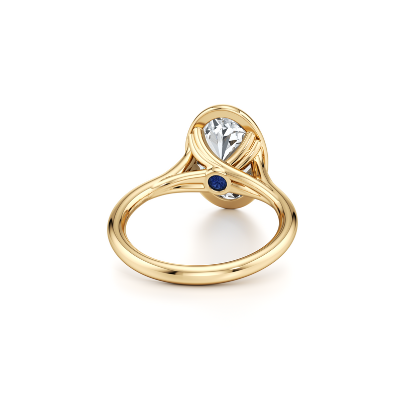 Elle Bezel Solitaire Lab Diamond Engagement Ring image 28