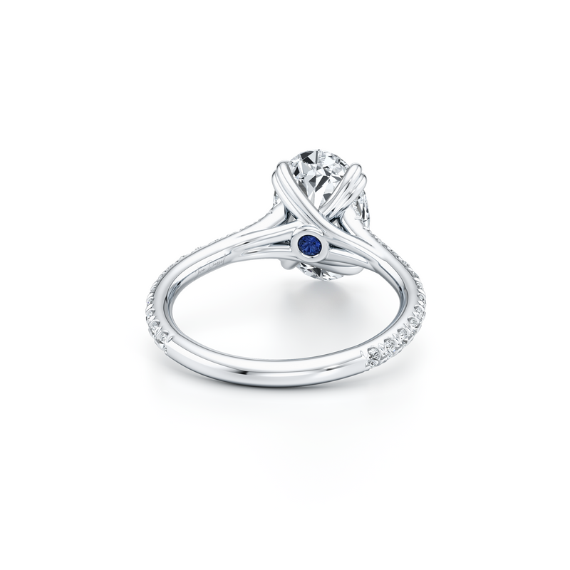 Elle Oval Cut Solitaire Lab Diamond Engagement Ring image 3
