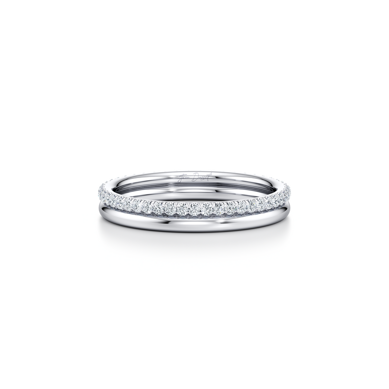 Elle Double Lab Diamond Band image 2