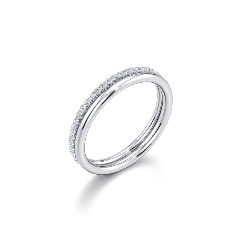 Elle Double Lab Diamond Band image 1